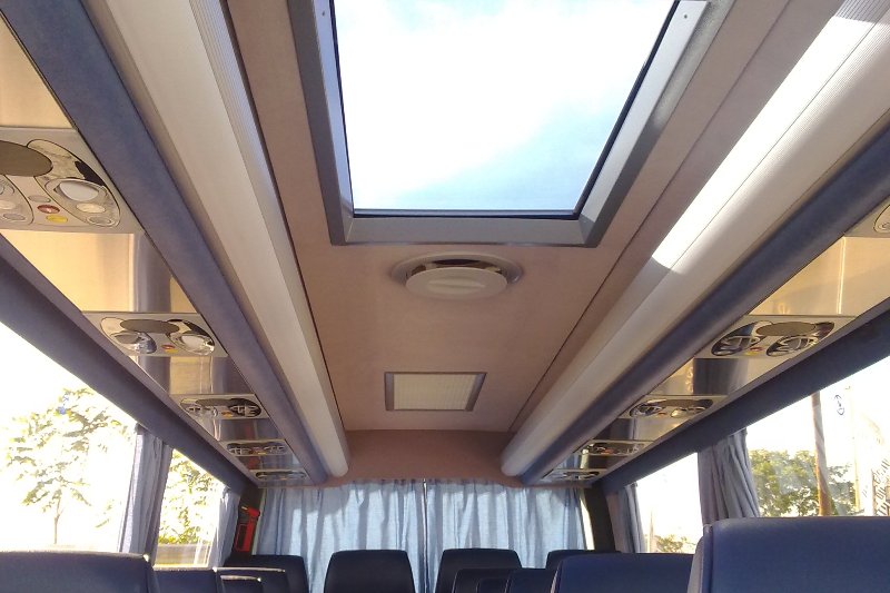 Minibus interior roof
